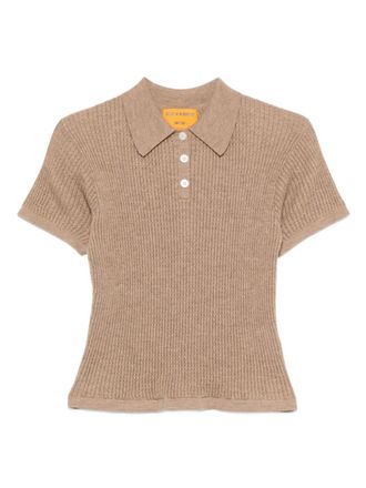 Guest In Residence cashmere polo shirt - Brown