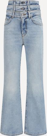 Fiorucci Jeans a zampa con dettaglio a triplo strato Woman 28