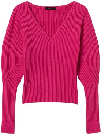 Twin-Set Maglione a coste - Rosa