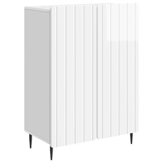 vidaXL Aparador Brillante 66 X 34,5 X 92 Cm Madera De Ingenier&iacute;a Vidaxl