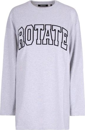 Rotate Grey Logo Crew Neck T-Shirt