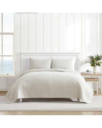 Nautica Seashore Stitch Enzyme Washed Reversible Quilt Set
