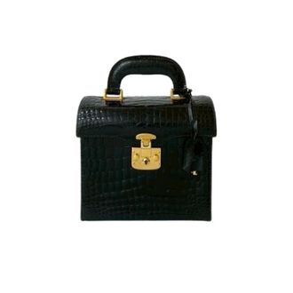 Gucci Pre-owned Leren Handtas - Dames - Pre-owned - Zwart - Maat: ONE Size Leer