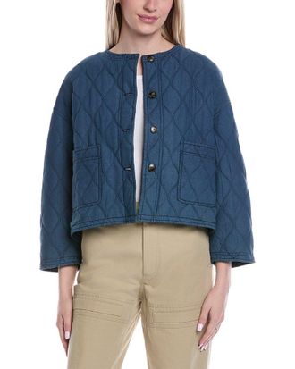 Color Block Quilted Jacket