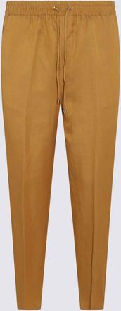 Etro Ochre Linen Blend Pants