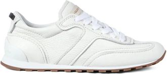 Brunello Cucinelli Leather Runners - Dames - Sneakers - Wit - 40 EU - Leer - Schoenen