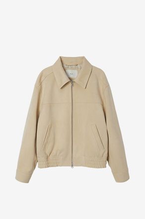 Dunst Kurzer Blouson mit Hemdkragen gef&uuml;ttert