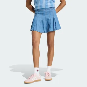 adidas Womens adidas DENIM PLEATED SKIRT