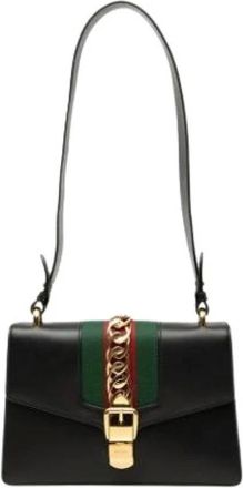Gucci Pre-owned Shoulder Bags, female, Black, Size: ONE SIZE Pre-owned Vintage Shoulder Bag