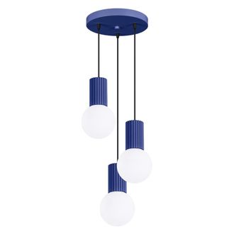 Sollux Lighting L&aacute;mpara de techo ultramarino aluminio/vidrio