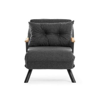 Calicosy Sill&oacute;n cama en tela L67 cm - Gris marengo