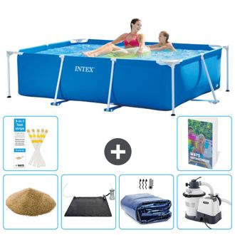 Intex Piscina Con Estructura Rectangular - 220x150x60 Cm - 7-piezas S69