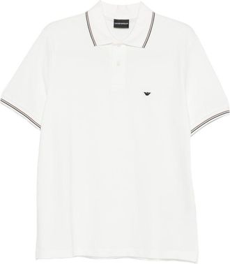 Emporio Armani Polo in cotone con logo Emporio Armani