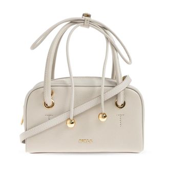 Furla Poppy Bag - Dames - Handtassen - Grijs - ONE Size - Leer - Tassen