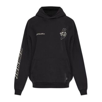 Puma Hoodies, male, Black, Size: 2XL X Represent Oversized Hoodie