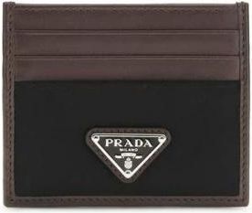 Prada Wallets & Cardholders, male, Black, Size: ONE SIZE Calf Leather Bos Taurus Wallet