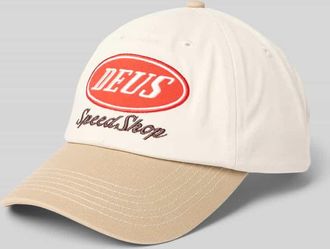 Deus Cap mit Label-Stitching in Offwhite, Größe 1