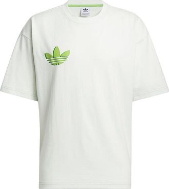 adidas Originals Casual Graphic T-Shirt Asia Sizing White Green IT4988