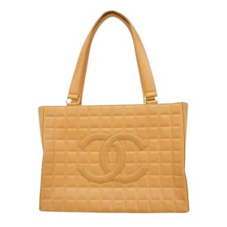 Chanel Pre-owned Tote Bags, female, Yellow, Size: ONE SIZE Pre-owned Vintage Tote Bag
