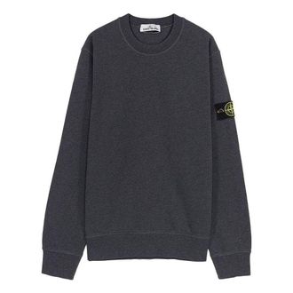 Stone Island Classic Fleece Crewneck Sweatshirt Dark Grey 761563051-V0M67