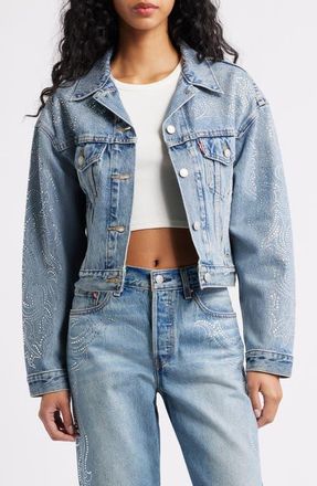 Levi's Shrunken 90s Denim Trucker Jacket in Denim Venom Trucker at Nordstrom, Size X-Small