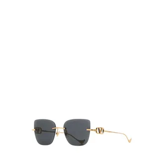 Valentino Garavani VLogo Signature 54mm Square Sunglasses - female - Valentino Garavani - Sunglasses - Yellow - ONE SIZE - Accessories