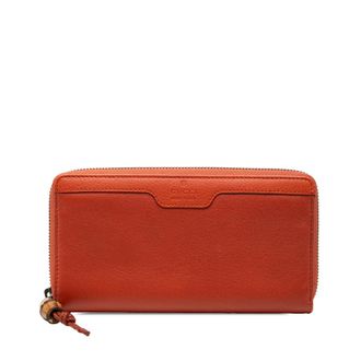 Gucci Pre-owned Gucci Leather Bamboo Zip Around Wallet Ladies DB8WJBB2VUC0J9VO