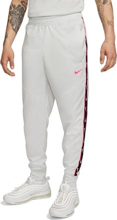 Nike Nike Mens M NSW Repeat SW Pk Jogger Trousers, Summit White/Summit White/Hyper Pink, XS