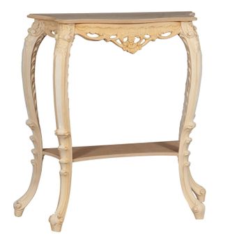 Biscottini International Consola De Madera En Acabado Aspero Hecha En Italia