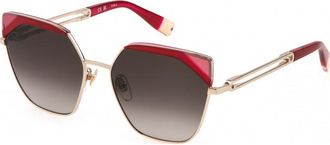 Furla Womens SFU690V58594Y SFU690V 58 594Y Sunglasses - Dark Red - One Size