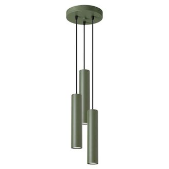 Sollux Lighting L&aacute;mpara de techo verde oliva acero alt. 20 cm