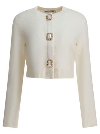 Self Portrait Wool Cropped Cardigan