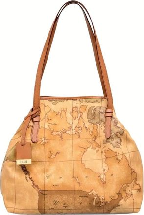 Alviero Martini 1A Classe Shoulder Bags - Dames - Schoudertassen - Beige - ONE Size - Katoen - Tassen