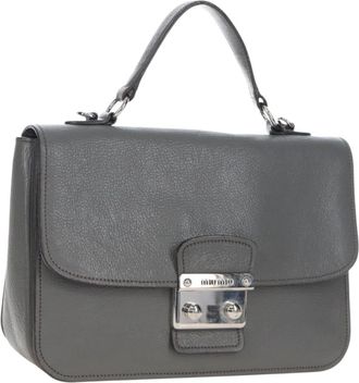 Miu Miu Beau Top Handle Leather Multicolour Leather Handbag (Pre-Owned)
