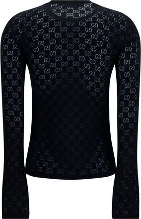 Gucci Womens Black Cotton T-Shirt