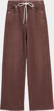 Rag & Bone rb Miramar Terry Drawstring Wide-Leg Jeans