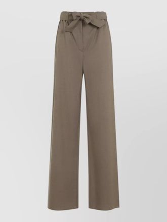Max Mara salpa trousers bow detail wide leg