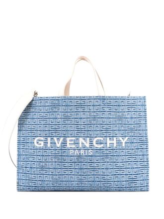 Givenchy G- 4G Denim Medium tote bag - Blu