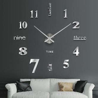OEM Reloj De Pared 3d, Reloj De Pared Digital Diy, Mecanismo Silencioso, Reloj De Pared De Dise&ntilde;o Moderno, Reloj De Pared Gigante Para Dormitorio, Cocina,