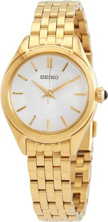Seiko Quartz White Dial Ladies Watch SUR538