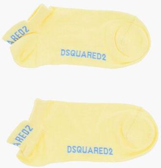 Dsquared2 Solid Color No Show Socks with Contrasting Logo size 38-39