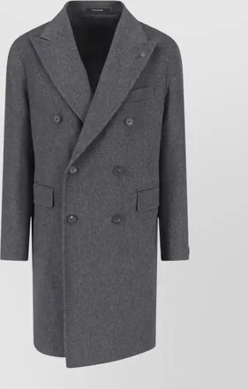 Tagliatore virgin wool double-breasted coat