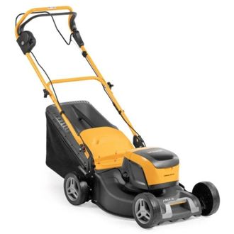 STIGA Sports Collector 48 S Ae Kit - Cortac&eacute;sped Con Bater&iacute;a De 48 V Y 5 Ah, 46 Cm De Ancho De Corte, Cesta De 60 L, Motor Sin Escobillas, Autopropulsado - Stiga