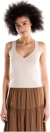 Akep Mujer, Camisetas, Beige, Talla: XS