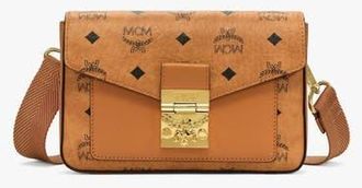 MCM Viktor Crossbody in Visetos in Cognac at Nordstrom
