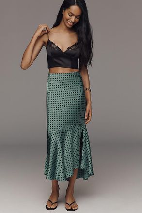 Maeve Bias Ruffled Midi Skirt
