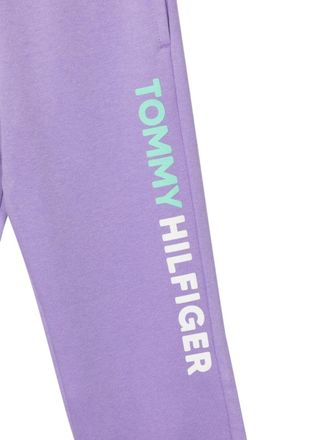 Tommy Hilfiger Organic Cotton Overprint Joggers - Purple