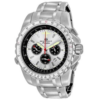 Oceanaut Mens Aviador Pilot Silver Round 45mm