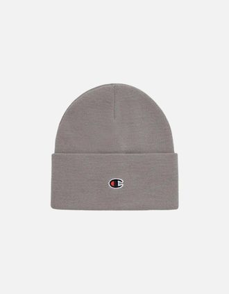 Champion Mens CHAMPION Mens Beanie Hat Winter Warm Thick knitted Ribbed Outdoor Unisex Caps - Grey