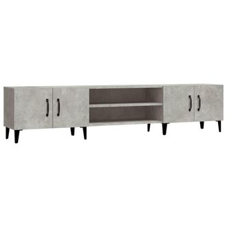 vidaXL Vidaxl - Mueble De Tv Madera Contrachapada Gris Hormig&oacute;n 180x31,5x40 Cm
